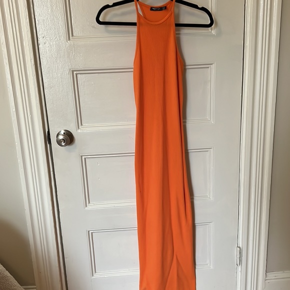 Nasty Gal Orange Halter Maxi Dress - Picture 8 of 10